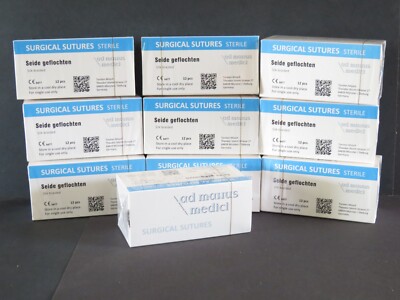 120 Folien Seide 21mm USP 2-0 3/8 schneidend 70cm, Nahtmaterial,Suture