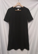 GAP Maternity Short Sleeve Zip Access Dress Women XS Black Motherhood Pregnancy