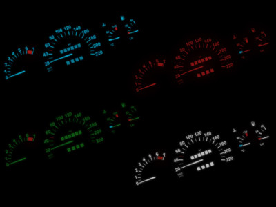 LETRONIX LED Tachobeleuchtung Farbig Opel Astra F Calibra Vectra A Kein Löten