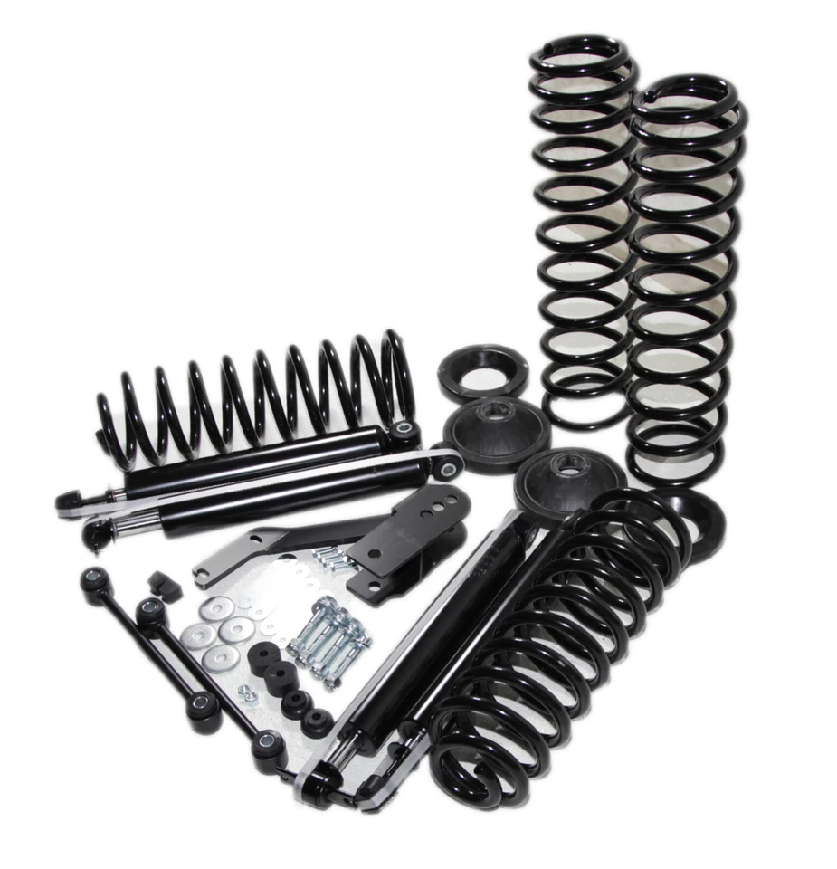 3.25" Lift Kit For Jeep Wrangler JK 4-Door 2007-2018 Coil Springs Shocks Bracket - Image 2 of 4