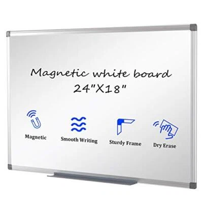 S SWANCROWN Whiteboard Magnetic Board A2 Dry Wipe Board for Office School Home Wall 60x45cm