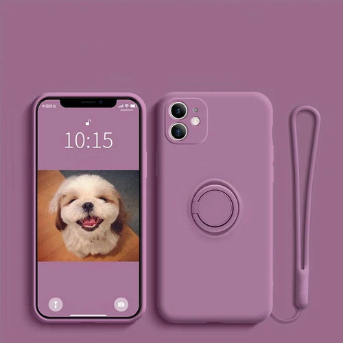 Etui na iPhone 16 15 14 13 Pro Max 12 11 XR XS Silikonowe etui ochronne Ring Cover - Zdjęcie 19 z 28