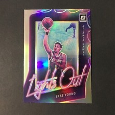 2020-21 Donruss Optic Basketball Silver Holo Lights Out #4 Trae Young ATL Hawks