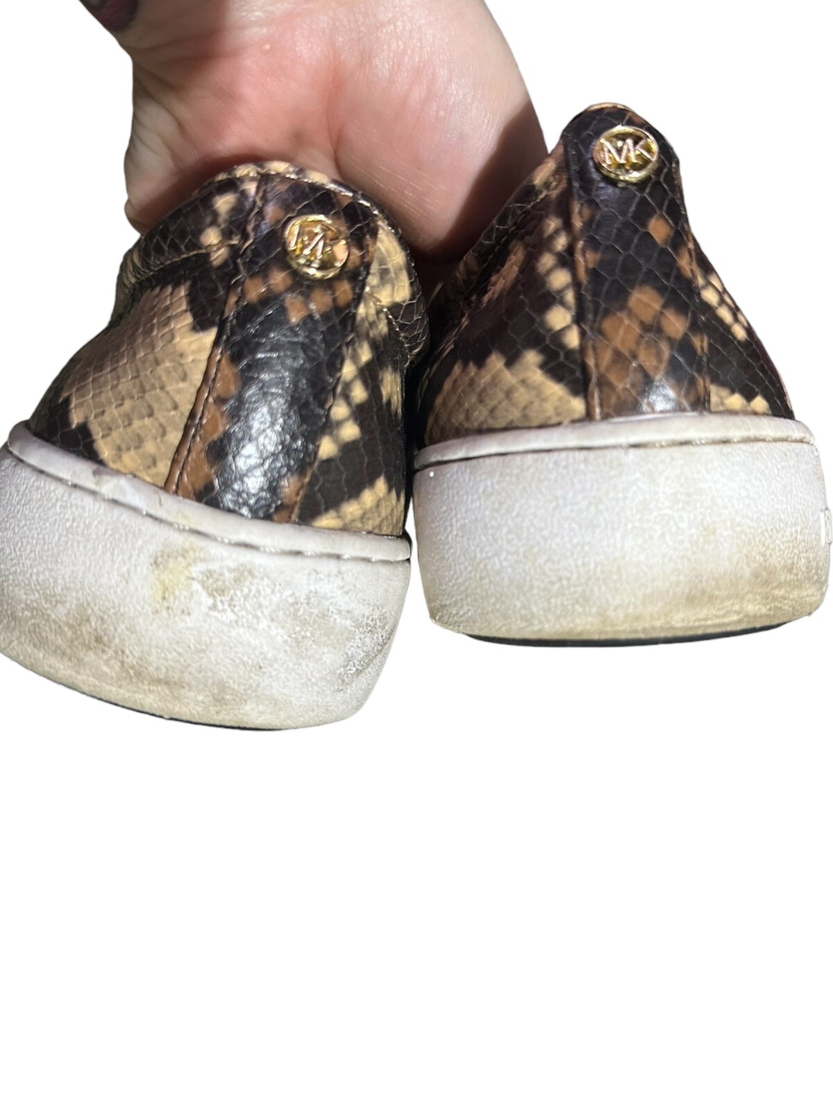 Michael Kors Keaton Slip On Python Light Wear Sz … - image 6