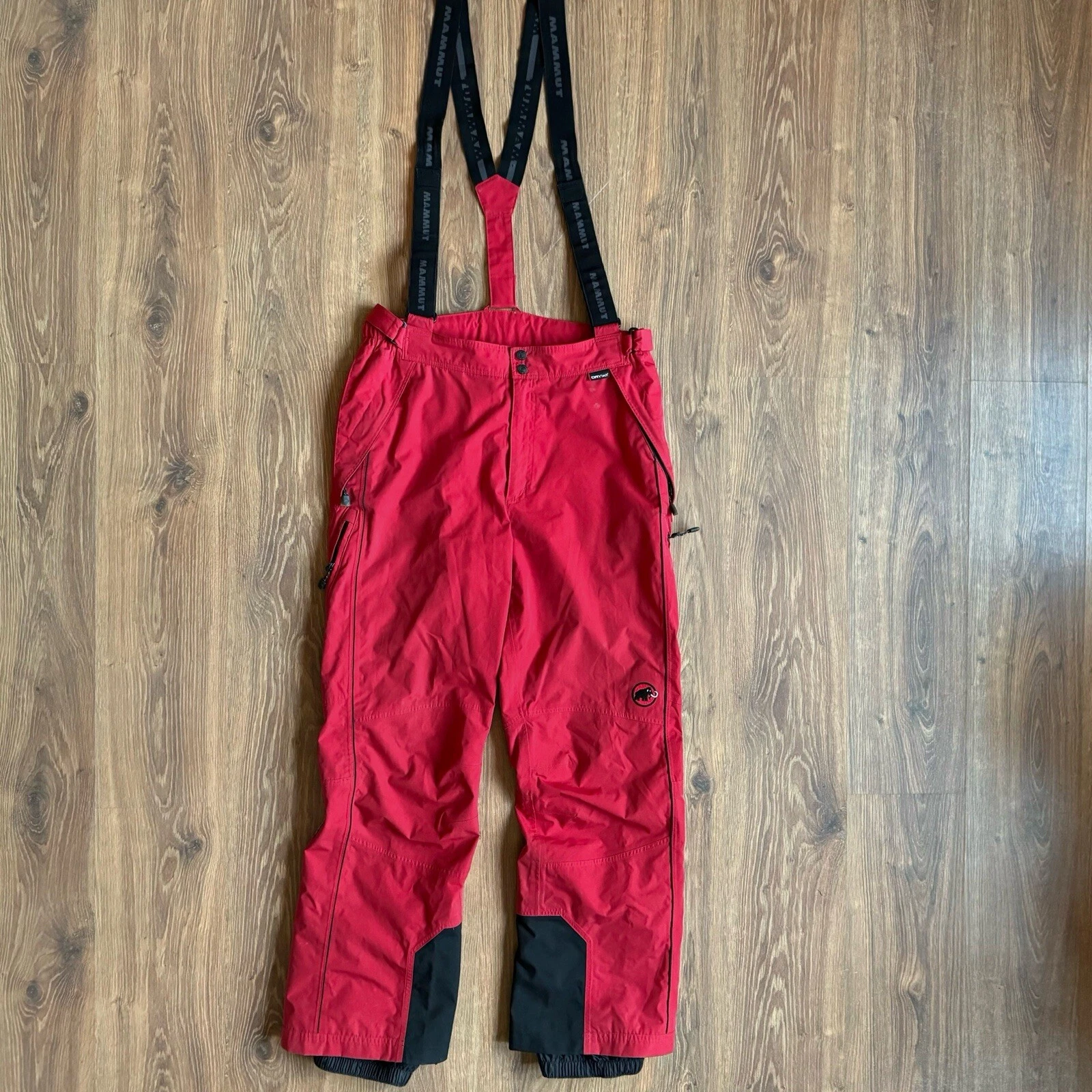 Mammut DryTech Snow Ski Overall Pants Men’s 52 Red