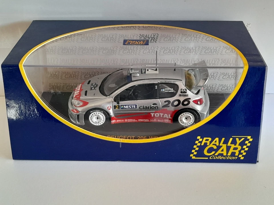 Rally Car Peugeot 206 WRC #2 Gronholm/Trautiainen Rally Finland 2002 1/43 - Immagine 3 di 3