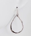 NWOT Or Paz Sterling Silver 925 Pear Shape Drop Large Earrings Israel PZ / au — photo 6