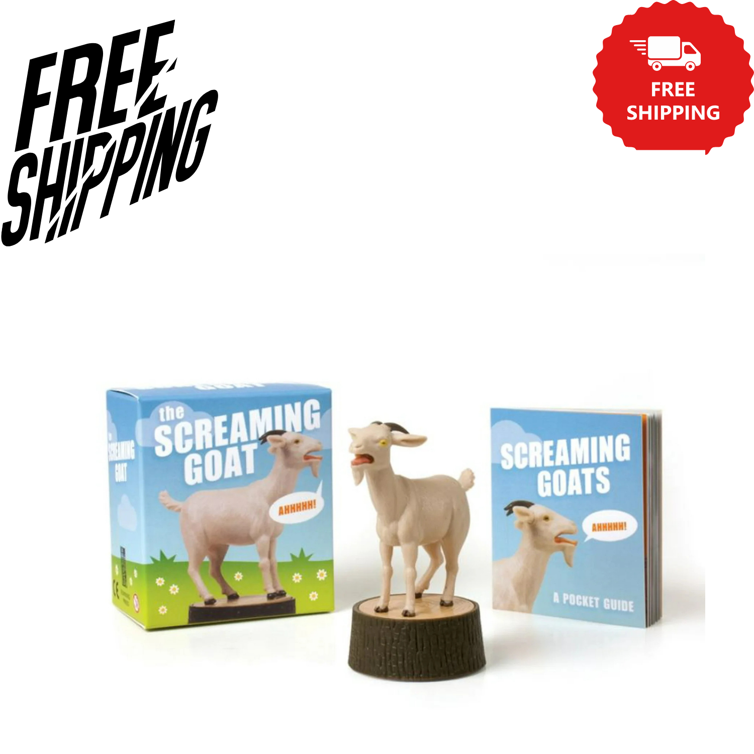 The Screaming Goat Book & Figure
