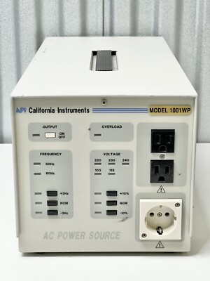 California Instruments Model 1001WP 1000VA AC Power Source  Frequency Changer