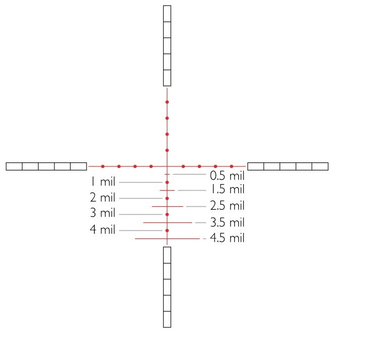 Airmax 6-24x50 30 SF AMX IR Mil Dot Rifle scope, Caps, Sidewheel, Sunshade 13321 - Image 4 of 4