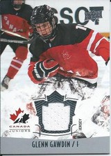 2015-16 UD Team Canada Juniors Jersey GLENN GAWDIN #133
