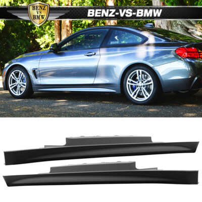 Fits 14-20 BMW F32 F33 4-Series M-Tech Msport Style Side Skirts Extension - PP