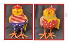NWT 2022 Target Featherly Friends USA Patriotic Birds Drummer Star Figurines