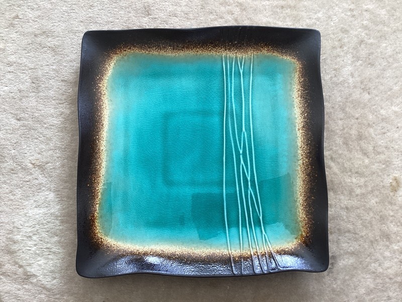 Style Eyes Galaxy Jade Green 10 1/2" Platter