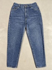 Vintage Lee Jeans Women 14 High Rise Dark Wash Denim Pants USA Y2K Mom