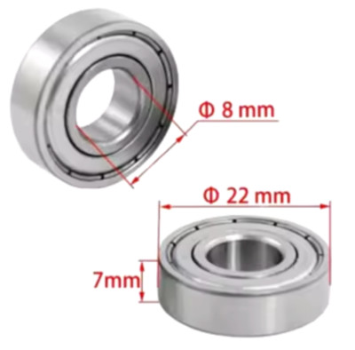 608 ZZ (2Z) 8x22x7 mm Kugellager, Rillenkugellager, Skateboard, DIY
