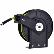 FLASH SALE   3/8" X 50' Retractable Air Hose Reel 300PSI Auto Rewind