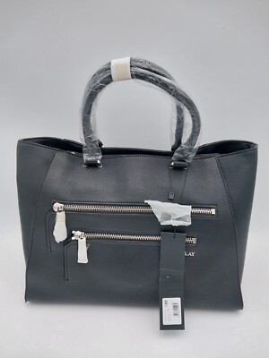 Replay FW3719.000.A0180B.098 Shoulder Bag Women's Black Zipper Double Handles 