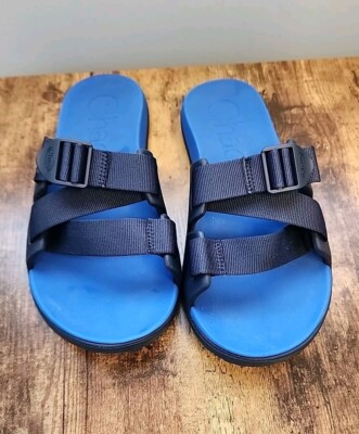 Chaco Chillo Navy Blue Slide Adjustable Strap Outdoor Sandals Mens Size 13 Chaco Chillo Navy Blue Slide Adjustable Strap Outdoor  main image 2