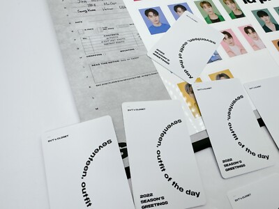 SEVENTEEN 2022 Seasons Greetings Official Photo Card set Outfit Of