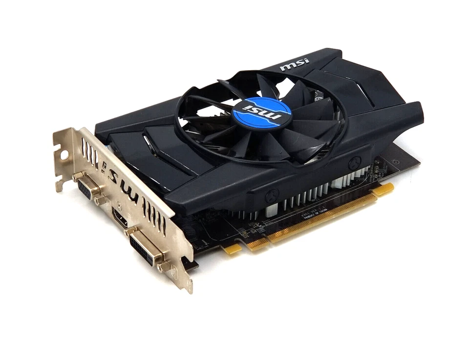 Genuine MSI AMD Radeon R7 250 2GB DDR5 High Profile Bracket GPU P/N: MS-V301 - Image 2 of 4