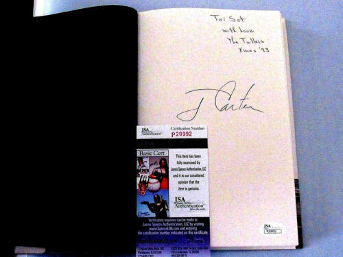 JIMMY CARTER 39TH US PRESIDENT SIGNED AUTO 1ST EDITION TURNING POINT BOOK JSA  - Picture 1 of 4