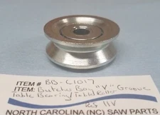 Butcher Boy Saw Models B12 B14 B16 1435 1640 SA20 Table Bearing with "V" Groove 