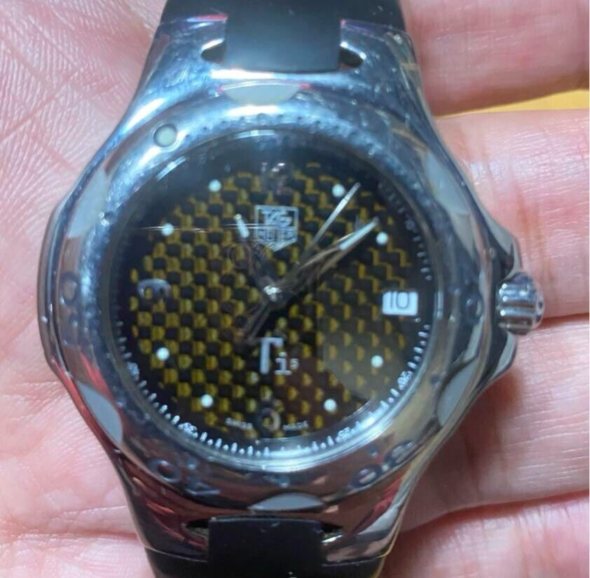 Tag Heuer Kirium WL1180 Mens Quartz Black Watch from Japan