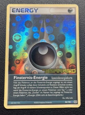 Pokemon TCG - Finsternis-Energie 86/106 - EX Emerald Stamped Holo LP
