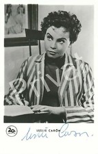 100% Original Autogramm handsigniert Leslie Caron H1.40