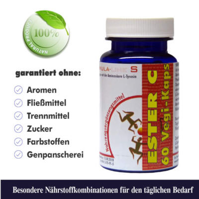 Ester Vitamin C 60 Vegi-Kaps - Beste HANNES' Qualität