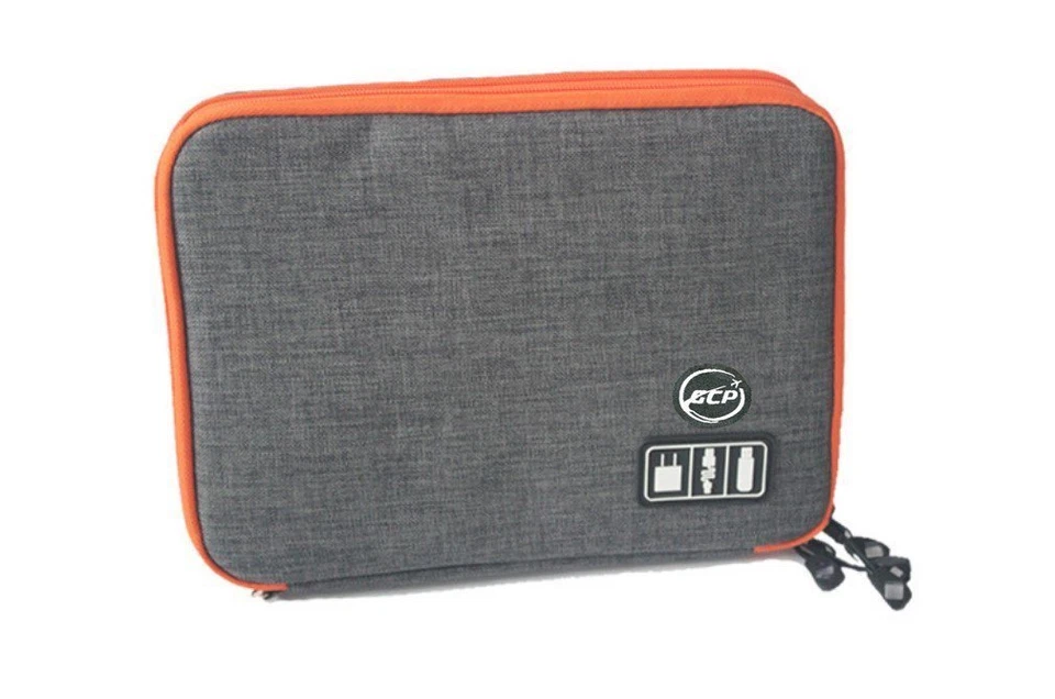 Double-Layer Electronics Organizer – Travel Digital Cable Bag Storage Case - Image 2 of 4