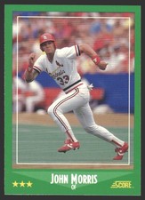 John Morris #346 1988 Score St. Louis Cardinals