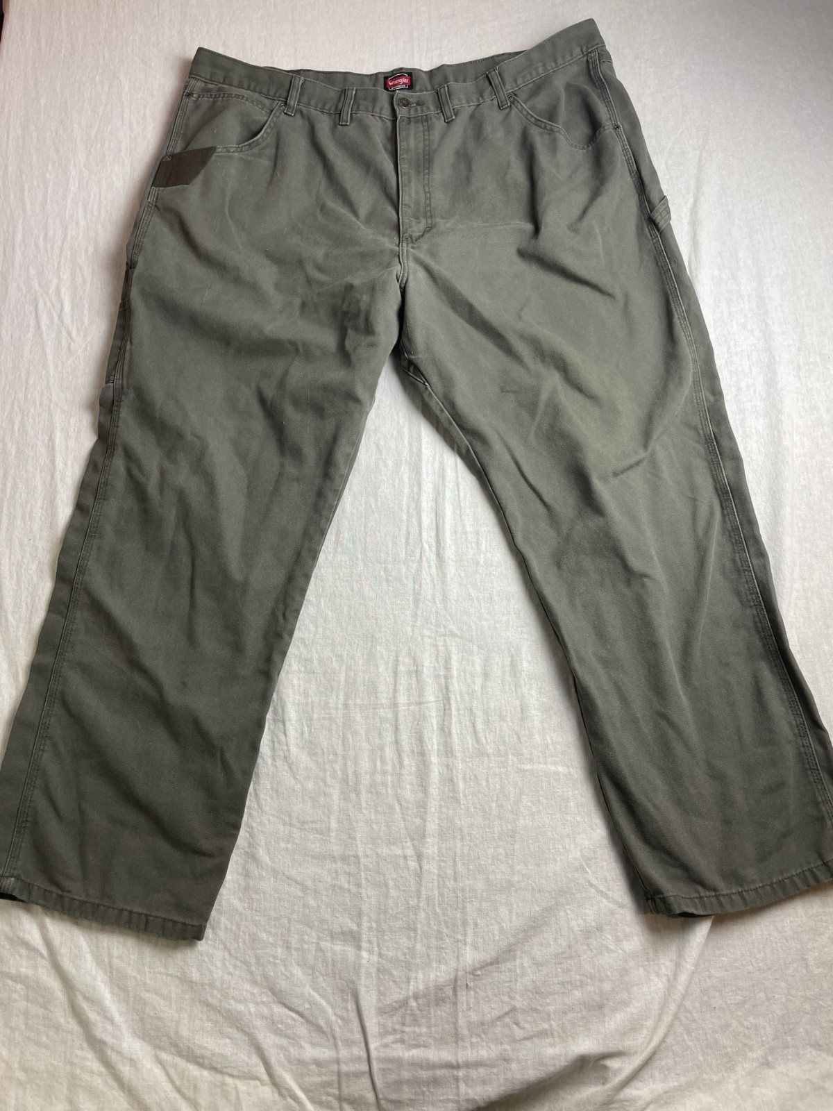 Wrangler Workwear Green Men 44x30 Gorpcore Utility Rugged Grunge Carpenter Pants
