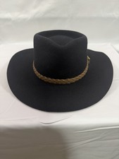 Authentic Australia Outback Styling Dark Brown Genuine Felt Hat.