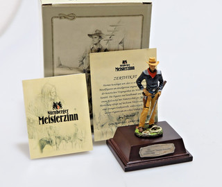 "Butch Cassidy" Cowboy Metallfigur Nürnberger Meisterzinn 12 5 cm 240 g