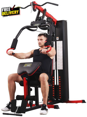 LX750 Multifunctional Home Gym System 122.5 lb Weight Stack One Station 