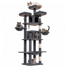 80 Inch Large Cat Tree for Multiple Cats, Multi-Level Cat Tower for Maine Coon