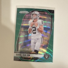 Panini 2024 Prizm Football Daniel Carlson #153 Green Wave Prizm Raiders NFL