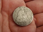 USA 1886 Liberty Seated One Dime - Exact Coin - 140 Years Old -- Free Shipping
