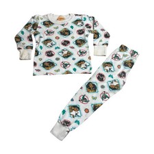 90s Vintage Kids Disney Pocahontas AOP 2 piece Pajama Set  Size 4