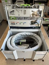 Festool Sleeved Anti-Static Hose with Plug-It Cord D 27/22 x 3.5m-AS-GQ-PLUS US