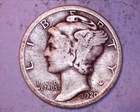 1920-D Mercury Head Silver Dime  **217-6A