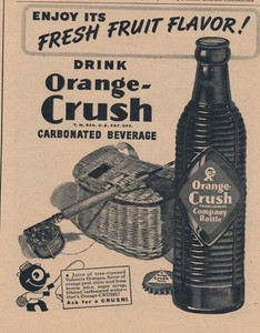 Magazine Ad - 1945 - Orange Crush - World War 2