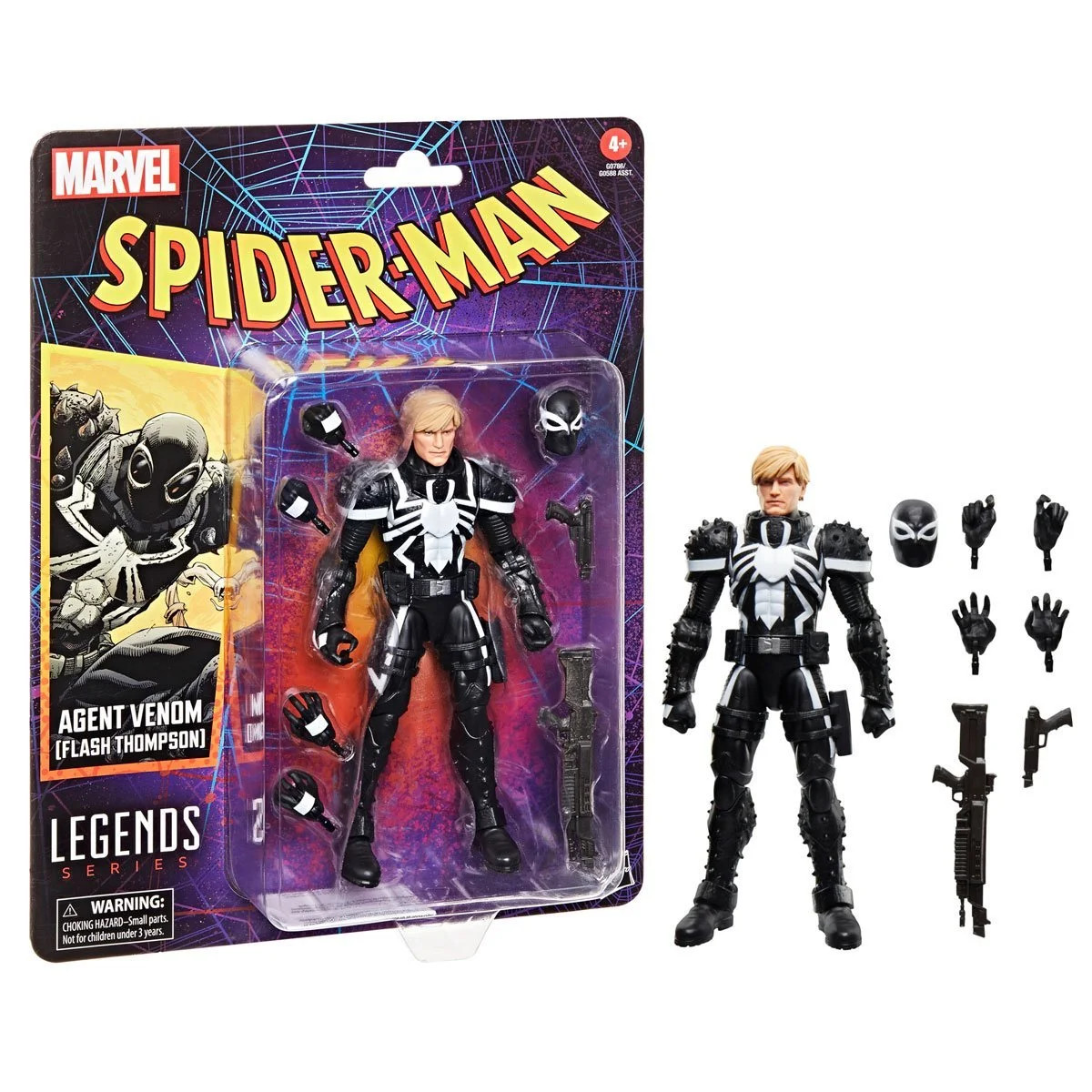 Marvel Legends Spider-Man Agent Venom Flash Thompson Figure Hasbro