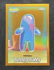 2025 SpongeBob Topps Chrome Bubble Buddy Orange Refractor /25 #35 RARE SHARP SP