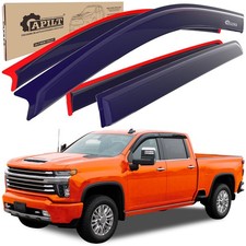 Outside-Mount Rain Guards Window Visors for 2019-2026 Silverado GMC Sierra 1...