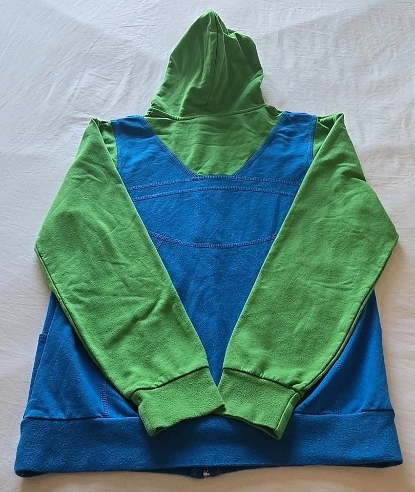 Sudadera con Capucha Super Mario "Luigi" Nintendo/Universal Studios Verde/Azul Talla Pequeña  Foto 4 de 4
