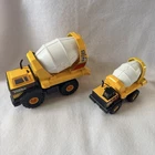 Vintage 1998 Tonka Mighty Cement Mixer Truck Lot Metal Diecast 768 Lot Of 2