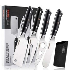 Juego de cuchillos para charcutería y queso Shujin de 4 piezas - Domina cada rebanada